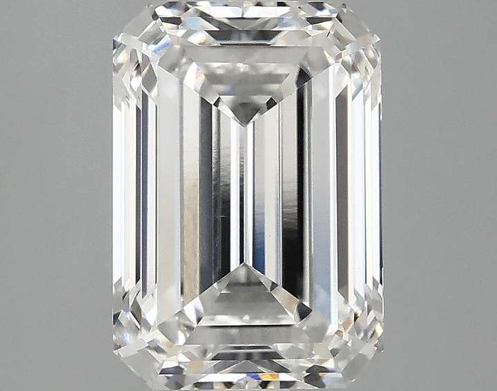 2.99 Carat Emerald Shaped Ideal Cut VVS2 IGI Certified Lab Grown Diamond
