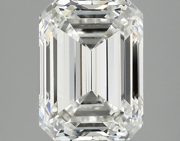 3.01 Carat Emerald Shaped Excellent Cut VVS2 IGI Certified Lab Grown Diamond