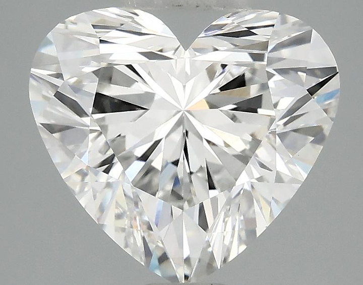 3.09 Carat Heart Shaped Ideal Cut VVS2 IGI Certified Lab Grown Diamond