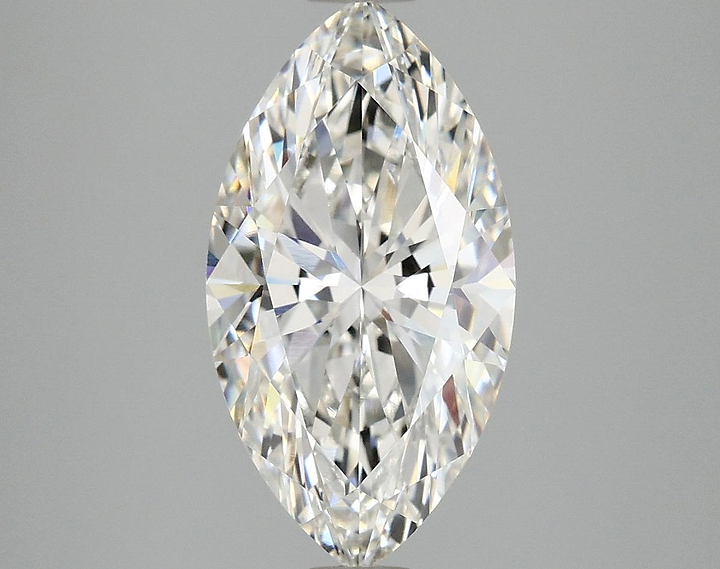 3.08 Carat Marquise Shaped Excellent Cut VVS2 IGI Certified Lab Grown Diamond