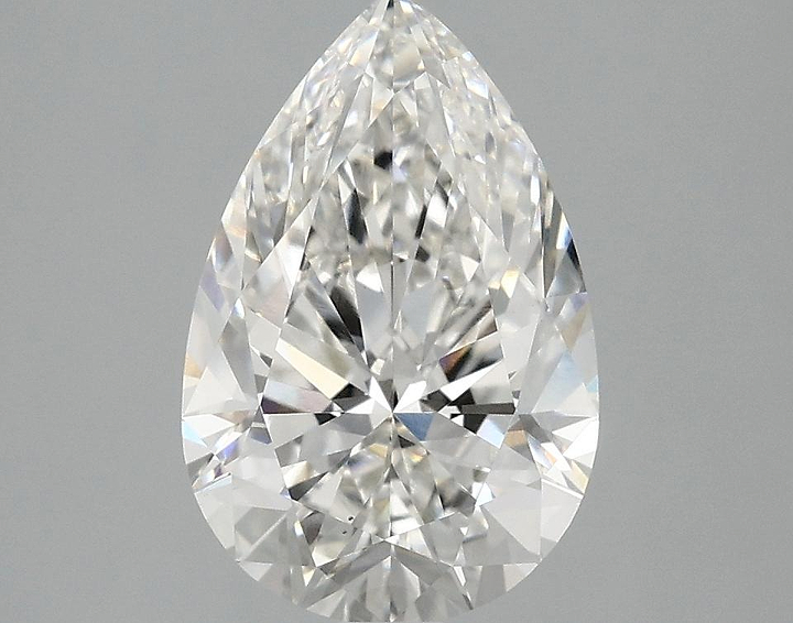 2.57 Carat Pear Shaped Excellent Cut VS1 IGI Certified Lab Grown Diamond