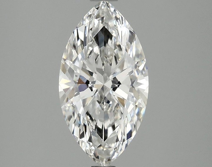 2.09 Carat Marquise Shaped Excellent Cut VVS2 IGI Certified Lab Grown Diamond