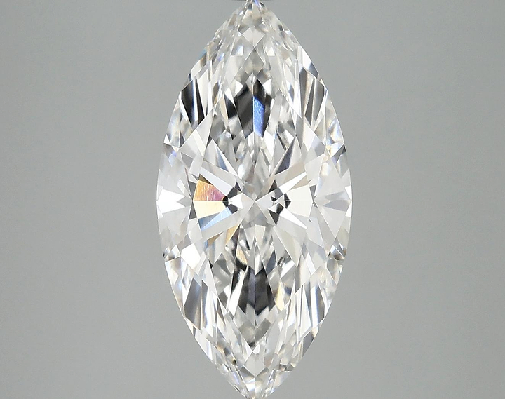 3.02 Carat Marquise Shaped Excellent Cut VVS2 IGI Certified Lab Grown Diamond