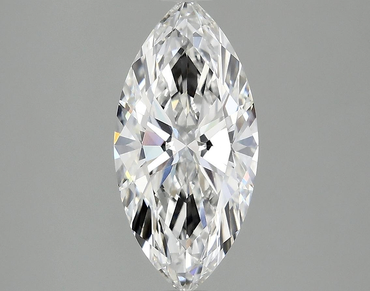 2.04 Carat Marquise Shaped Excellent Cut VVS2 IGI Certified Lab Grown Diamond