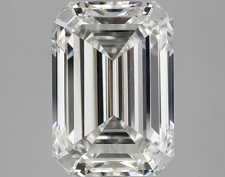 3.08 Carat Emerald Shaped Ideal Cut VS1 IGI Certified Lab Grown Diamond