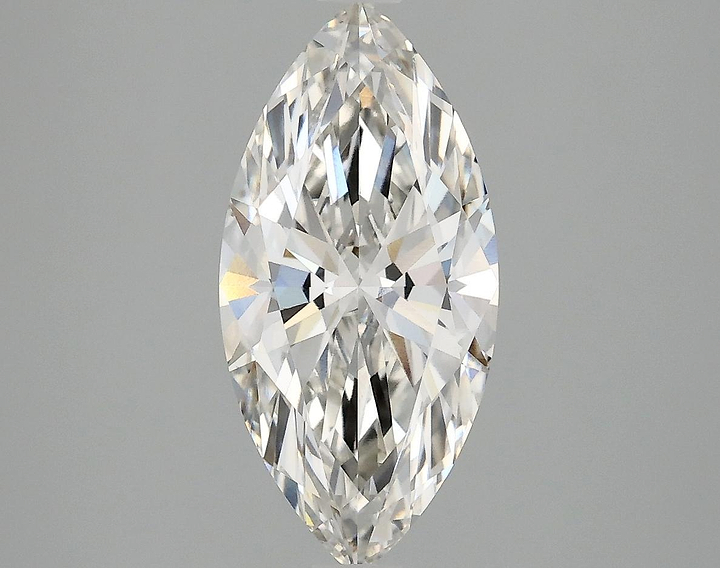 2.03 Carat Marquise Shaped Excellent Cut VVS2 IGI Certified Lab Grown Diamond