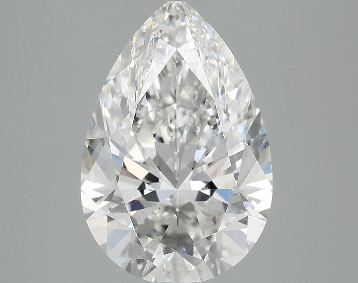 3.09 Carat Pear Shaped Excellent Cut VS2 IGI Certified Lab Grown Diamond