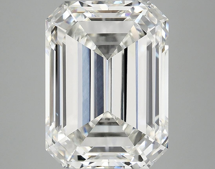 7.08 Carat Emerald Shaped Excellent Cut VVS2 IGI Certified Lab Grown Diamond