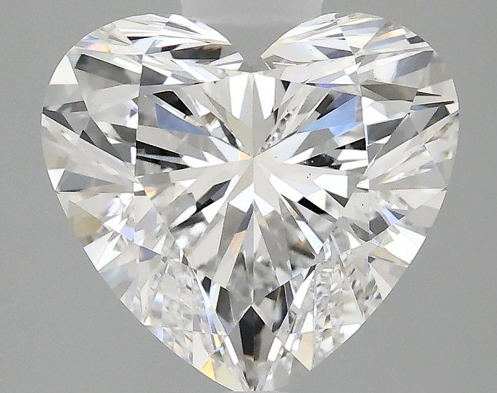 3.07 Carat Heart Shaped Ideal Cut VS1 IGI Certified Lab Grown Diamond
