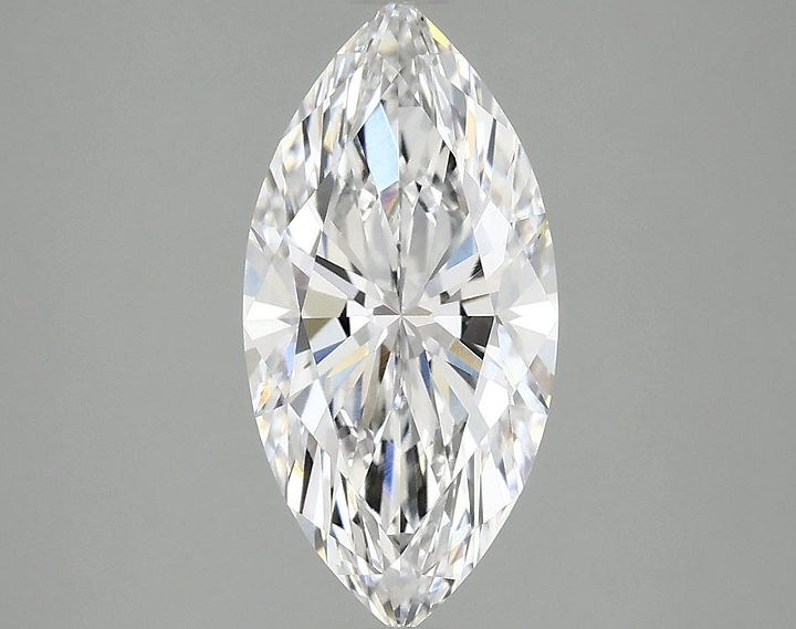2.1 Carat Marquise Shaped Ideal Cut VVS2 IGI Certified Lab Grown Diamond