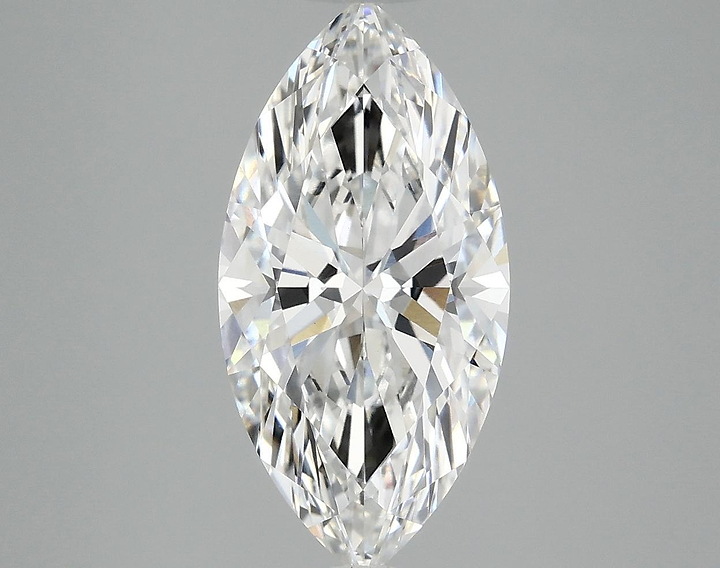 3.04 Carat Marquise Shaped Ideal Cut VVS2 IGI Certified Lab Grown Diamond