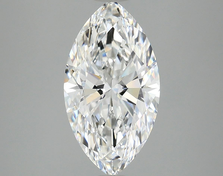 3.07 Carat Marquise Shaped Excellent Cut VVS2 IGI Certified Lab Grown Diamond