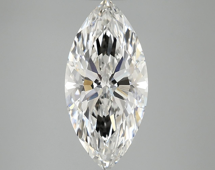 3.07 Carat Marquise Shaped Excellent Cut VVS2 IGI Certified Lab Grown Diamond