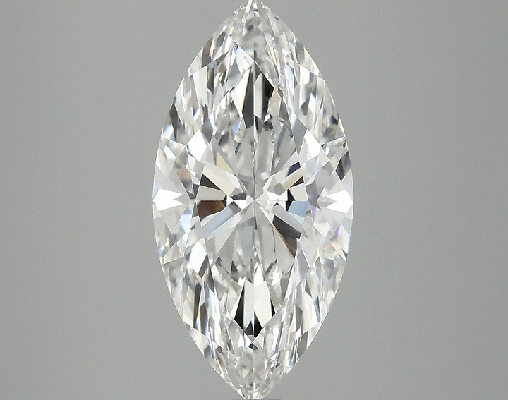 3.07 Carat Marquise Shaped Ideal Cut VVS2 IGI Certified Lab Grown Diamond