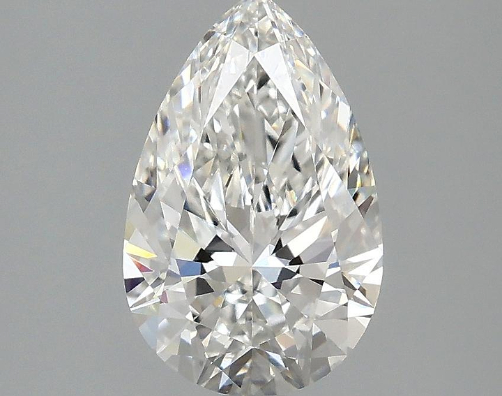 1.52 Carat Pear Shaped Ideal Cut VVS2 IGI Certified Lab Grown Diamond