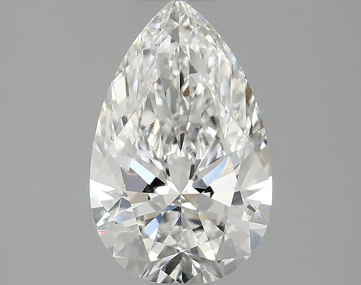 1.54 Carat Pear Shaped Ideal Cut VVS2 IGI Certified Lab Grown Diamond