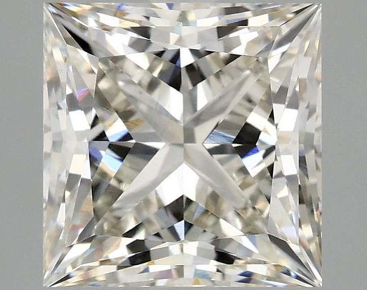 4.08 Carat Princess Shaped Ideal Cut VS2 IGI Certified Lab Grown Diamond