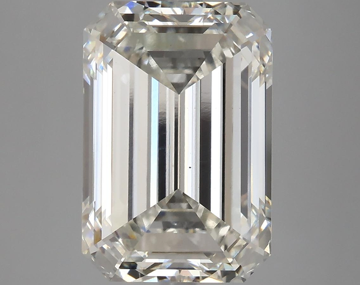 6.78 Carat Emerald Shaped Ideal Cut VS2 IGI Certified Lab Grown Diamond