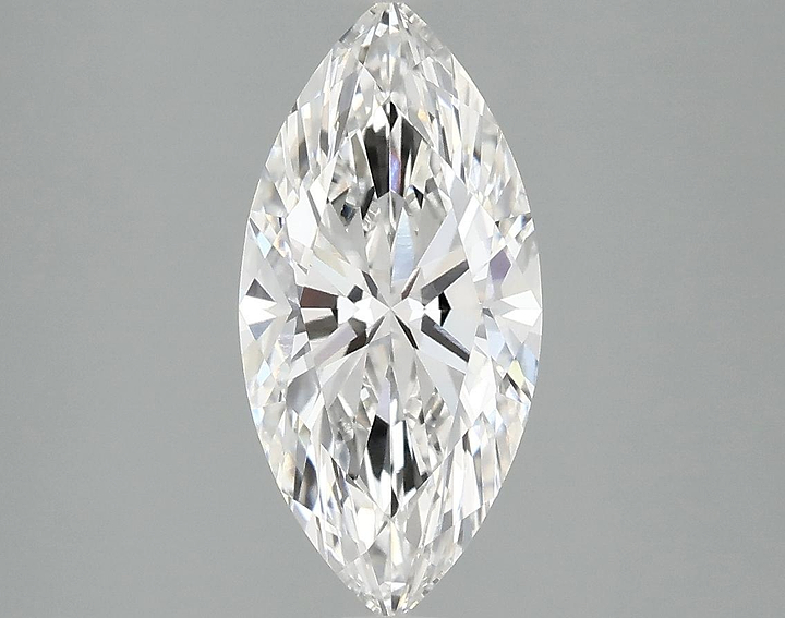2.07 Carat Marquise Shaped Excellent Cut VVS2 IGI Certified Lab Grown Diamond