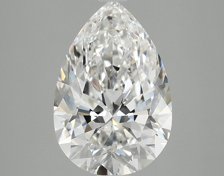 3.05 Carat Pear Shaped Excellent Cut VVS2 IGI Certified Lab Grown Diamond