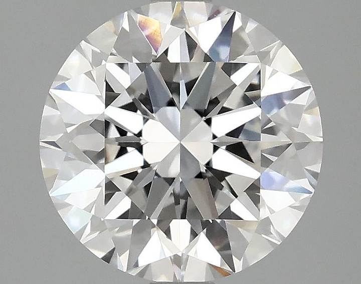 3.07 Carat Round Shaped Excellent Cut VVS2 IGI Certified Lab Grown Diamond