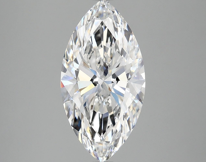 3.07 Carat Marquise Shaped Ideal Cut VVS2 IGI Certified Lab Grown Diamond