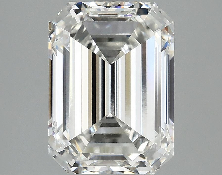3.05 Carat Emerald Shaped Excellent Cut VVS2 IGI Certified Lab Grown Diamond