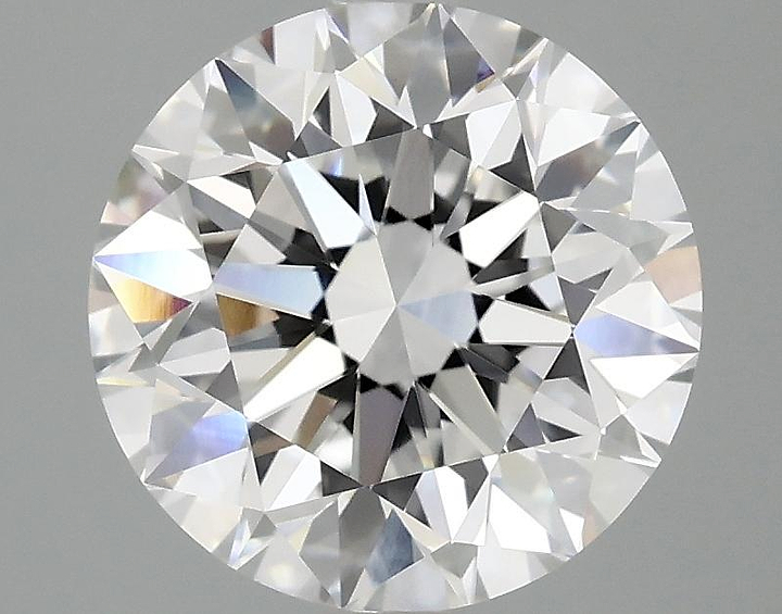 3.08 Carat Round Shaped Excellent Cut VVS2 IGI Certified Lab Grown Diamond