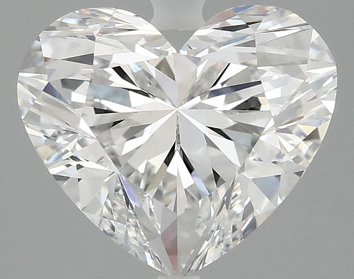 2.98 Carat Heart Shaped Excellent Cut VVS2 IGI Certified Lab Grown Diamond