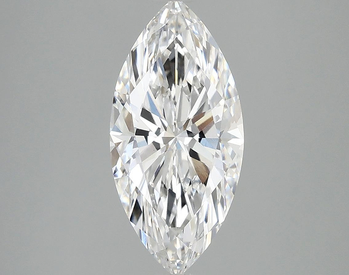 2.09 Carat Marquise Shaped Excellent Cut VVS2 IGI Certified Lab Grown Diamond