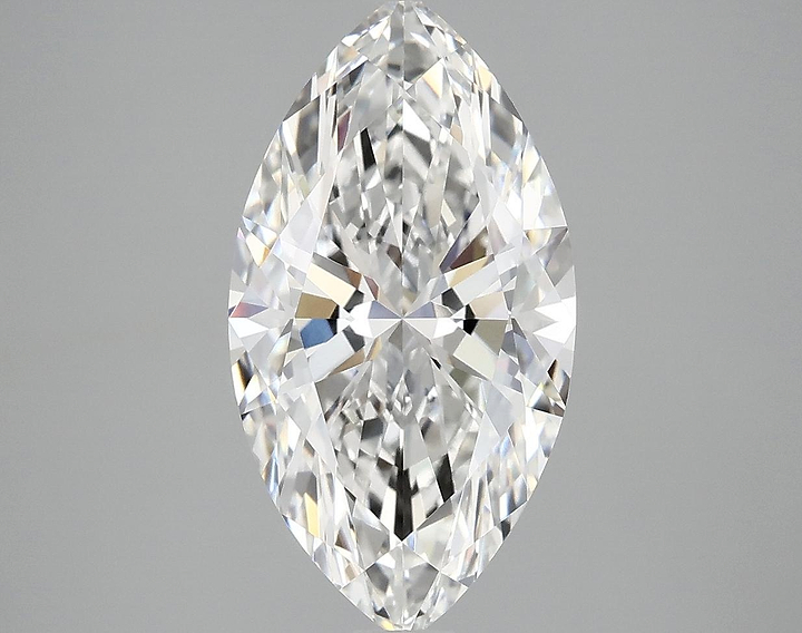 3.02 Carat Marquise Shaped Excellent Cut VVS2 IGI Certified Lab Grown Diamond
