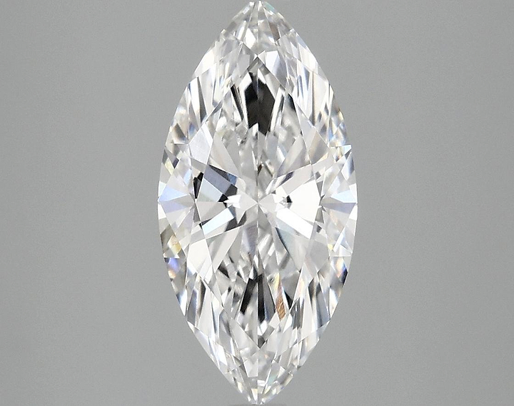 1.89 Carat Marquise Shaped Excellent Cut VVS2 IGI Certified Lab Grown Diamond