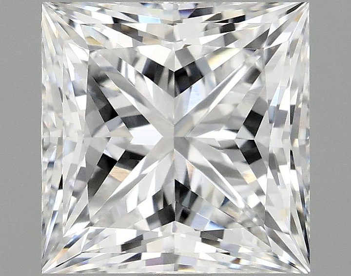 2.08 Carat Princess Shaped Ideal Cut VVS2 IGI Certified Lab Grown Diamond