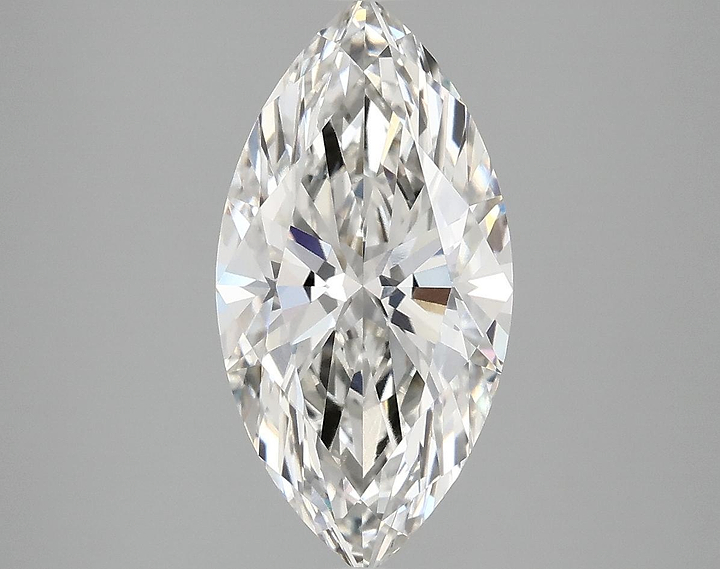 2.8 Carat Marquise Shaped Ideal Cut VVS2 IGI Certified Lab Grown Diamond