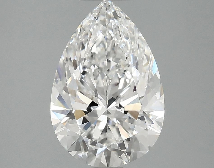 2.5 Carat Pear Shaped Excellent Cut VVS2 IGI Certified Lab Grown Diamond