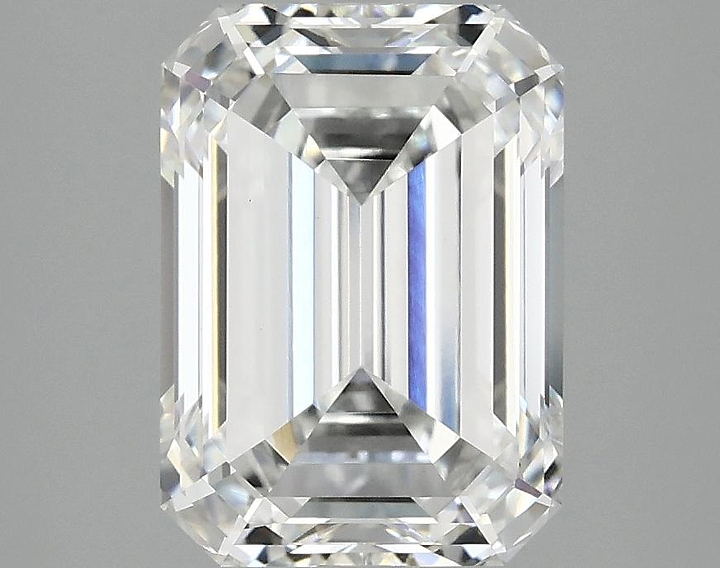 3.08 Carat Emerald Shaped Ideal Cut VVS2 IGI Certified Lab Grown Diamond