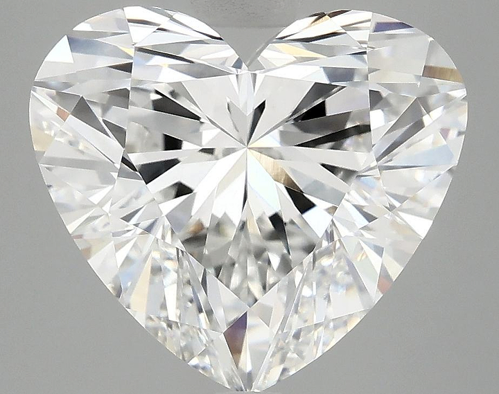 5.1 Carat Heart Shaped Ideal Cut VVS2 IGI Certified Lab Grown Diamond