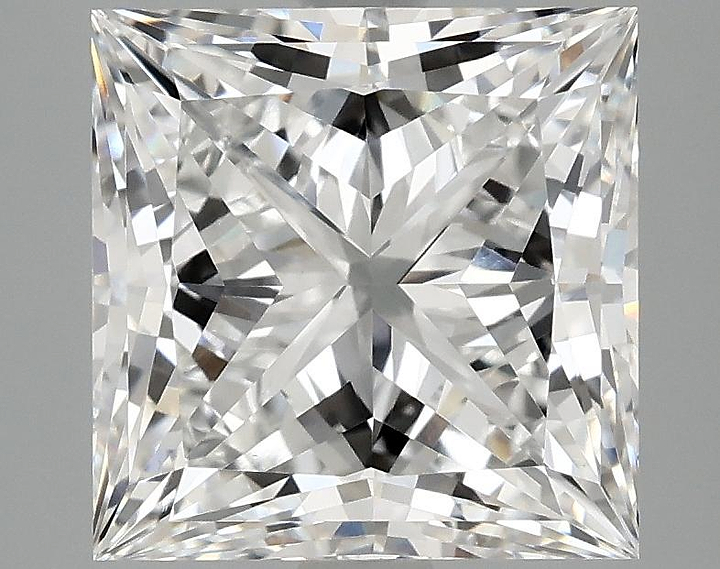 4.14 Carat Princess Shaped Ideal Cut VS1 IGI Certified Lab Grown Diamond