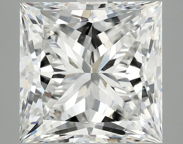 5.9 Carat Princess Shaped Ideal Cut VVS2 IGI Certified Lab Grown Diamond