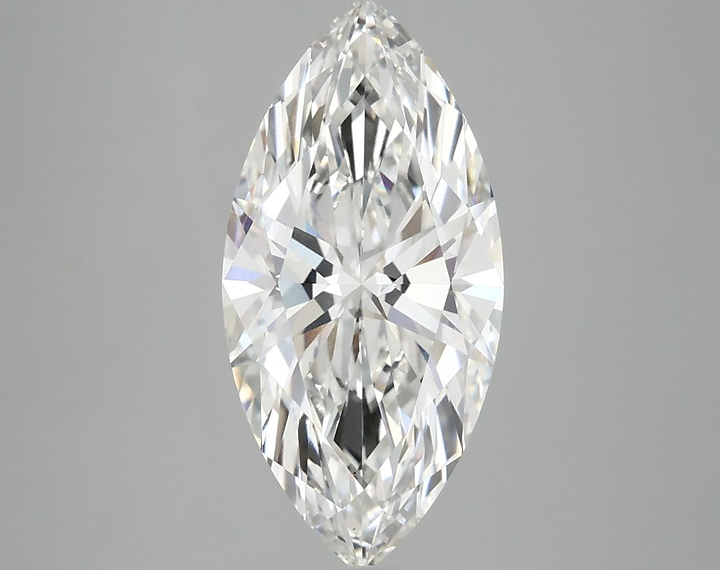 3.09 Carat Marquise Shaped Excellent Cut VVS2 IGI Certified Lab Grown Diamond
