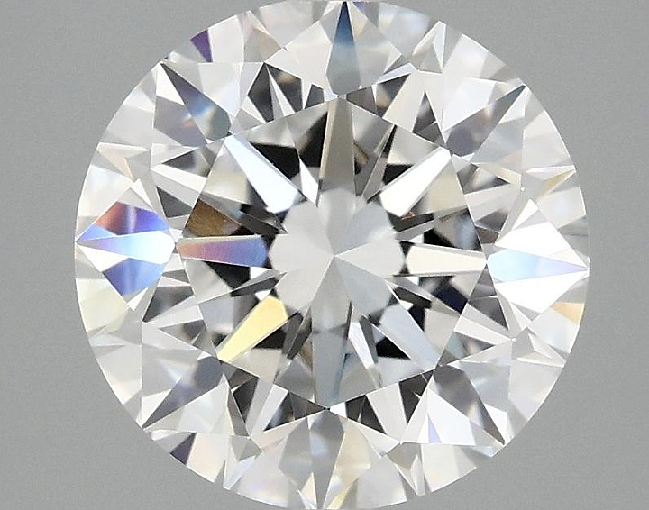 3.07 Carat Round Shaped Excellent Cut VVS2 IGI Certified Lab Grown Diamond