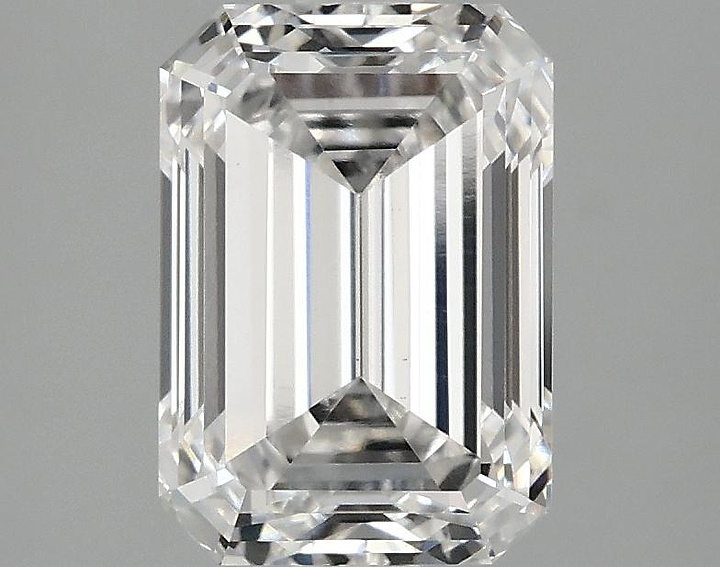 2.5 Carat Emerald Shaped Ideal Cut VS1 IGI Certified Lab Grown Diamond