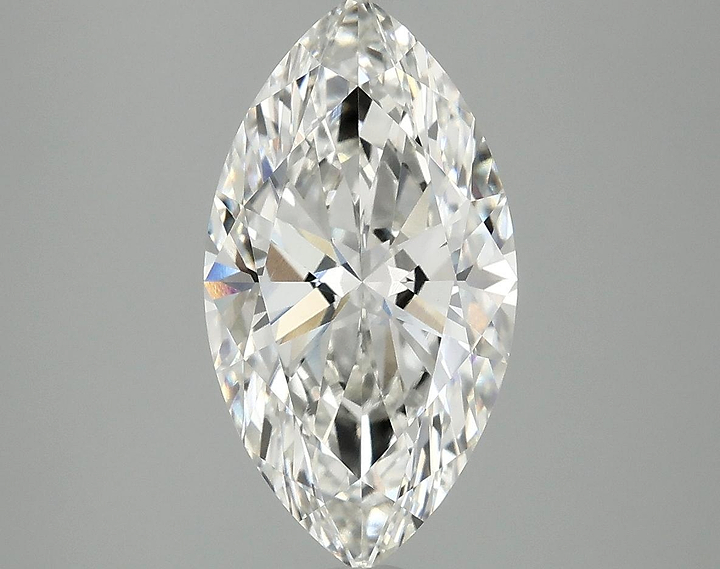 3.08 Carat Marquise Shaped Excellent Cut VVS2 IGI Certified Lab Grown Diamond