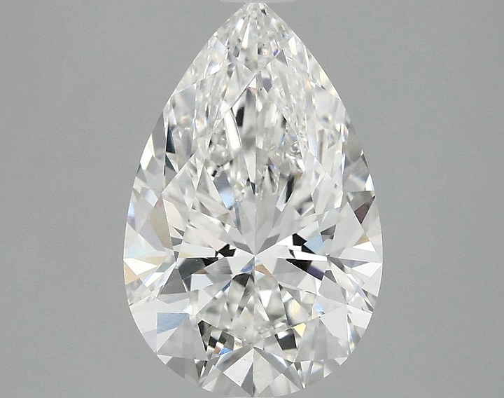 3.08 Carat Pear Shaped Ideal Cut VS1 IGI Certified Lab Grown Diamond