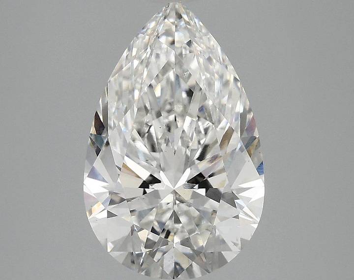 3.05 Carat Pear Shaped Ideal Cut VS2 IGI Certified Lab Grown Diamond
