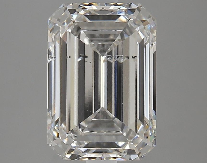 3.72 Carat Emerald Shaped Ideal Cut SI1 IGI Certified Lab Grown Diamond