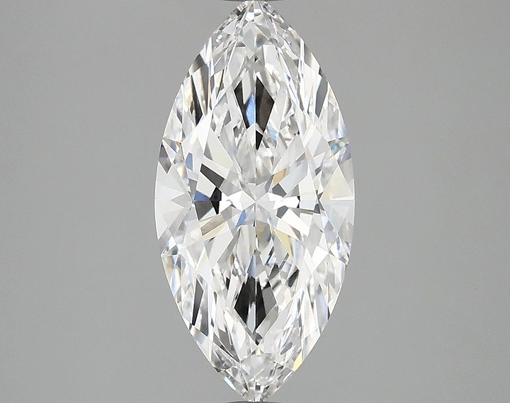 2.07 Carat Marquise Shaped Excellent Cut VVS2 IGI Certified Lab Grown Diamond