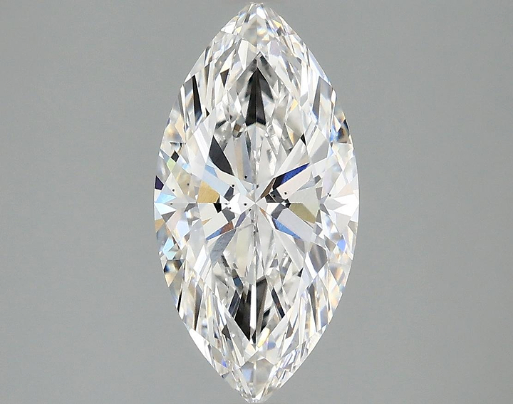 2.1 Carat Marquise Shaped Ideal Cut SI1 IGI Certified Lab Grown Diamond