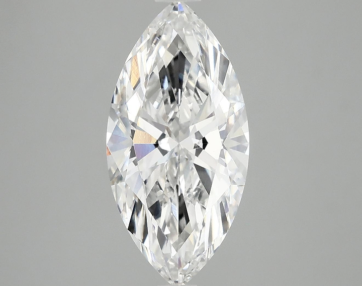 3.02 Carat Marquise Shaped Ideal Cut VVS2 IGI Certified Lab Grown Diamond