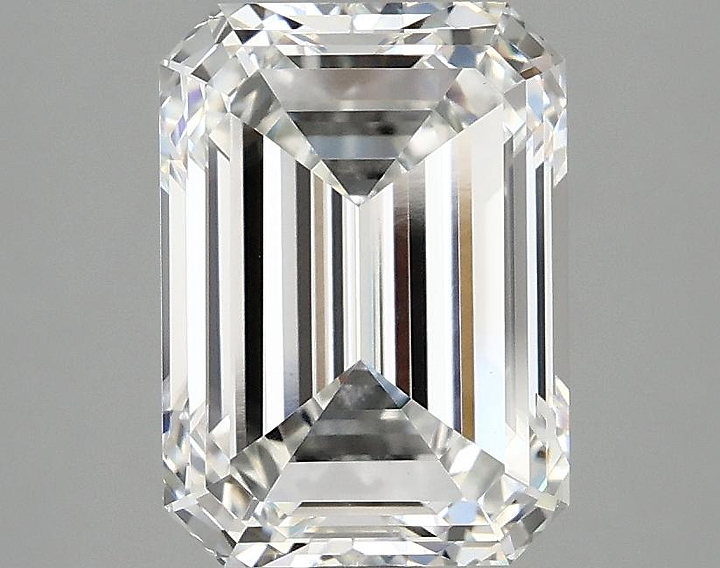 3.07 Carat Emerald Shaped Excellent Cut VVS2 IGI Certified Lab Grown Diamond